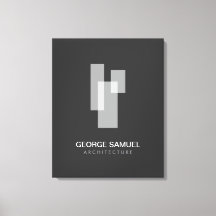 Logo de bureau d'architecte minimaliste moderne