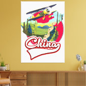Toile logo de carte de voyage en Chine (Insitu(Salon))