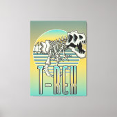 Toile Logo de dessin animé T-REX (Recto)