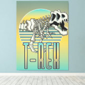 Toile Logo de dessin animé T-REX (Insitu (Plancher de Bois))