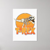 Toile Logo de dessin animé T-REX (Recto)