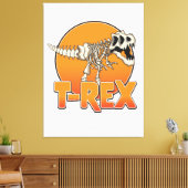 Toile Logo de dessin animé T-REX (Insitu(Salon))