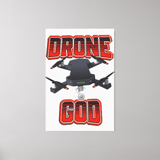 Toile Logo de Drone God (Recto)