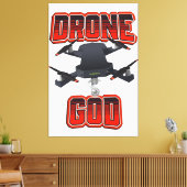 Toile Logo de Drone God (Insitu(Salon))