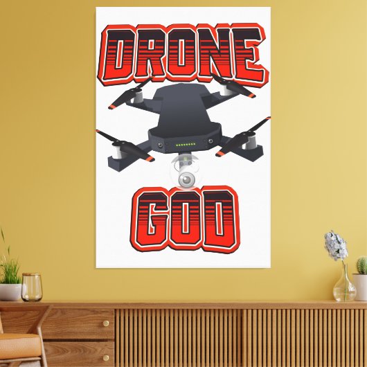 Toile Logo de Drone God (Insitu(Salon))