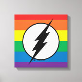 Toile Logo de Flash Rainbow (Recto)