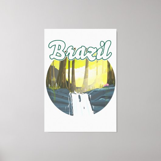 Toile logo de la forêt tropicale brésilienne (Recto)