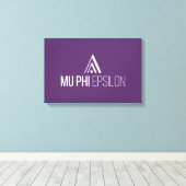 Toile Logo de Mu Phi Epsilon (Insitu (Plancher de Bois))