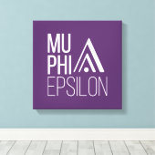 Toile Logo de Mu Phi Epsilon (Insitu (Plancher de Bois))