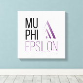 Toile Logo de Mu Phi Epsilon (Insitu (Plancher de Bois))