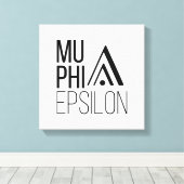Toile Logo de Mu Phi Epsilon (Insitu (Plancher de Bois))