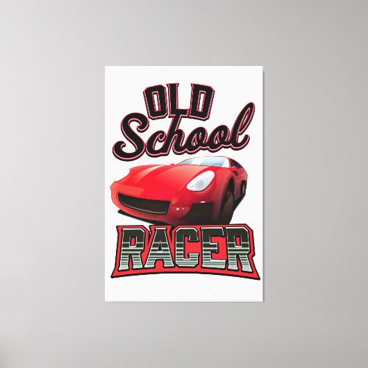Toile Logo de Old School Racer (Recto)