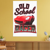 Toile Logo de Old School Racer (Insitu(Salon))