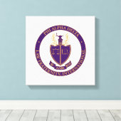 Toile Logo de Phi Alpha Delta (Insitu (Plancher de Bois))