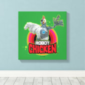 Toile Logo de Robot Chicken Character (Insitu (Plancher de Bois))