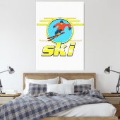 Toile Logo de ski rétro 90 (Insitu(Chambre))