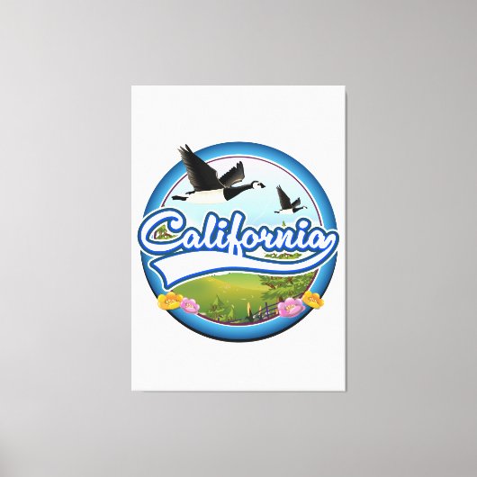 Toile logo de vacances de California Geese (Recto)