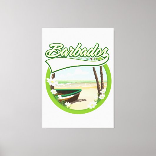 Toile logo de voyage à la Barbade (Recto)