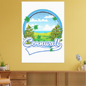 Toile Logo de voyage de Cornwall (Insitu(Salon))