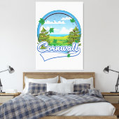 Toile Logo de voyage de Cornwall (Insitu(Chambre))