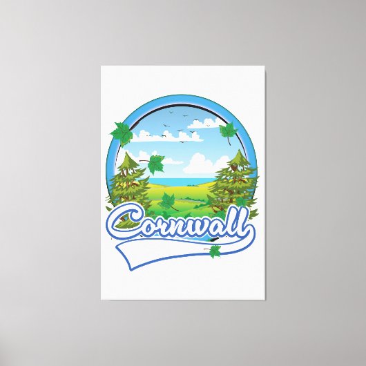 Toile Logo de voyage de Cornwall (Recto)