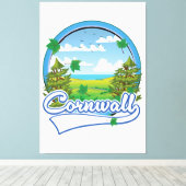 Toile Logo de voyage de Cornwall (Insitu (Plancher de Bois))