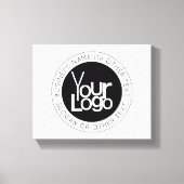 Toile Logo d'entreprise et texte moderne simple modifiab (Recto)