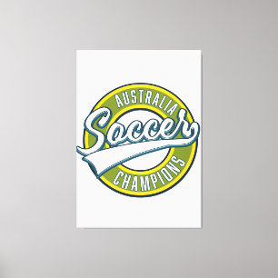 Toile Logo des champions de football d'Australie.