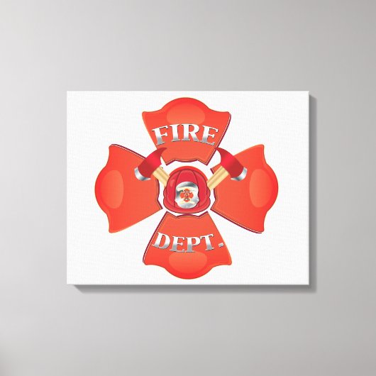Toile Logo des pompiers (Recto)