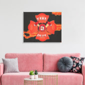 Toile Logo du service d'incendie (Insitu(Salon))
