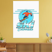 Toile logo du ski Colorado (Insitu(Salon))