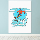 Toile logo du ski Colorado (Insitu (Plancher de Bois))