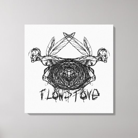 Toile Logo Flowstone Graphics Pixies (Recto)