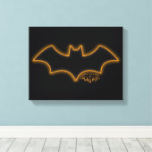 Toile Logo Gotham Knights Batgirl (Insitu (Plancher de Bois))