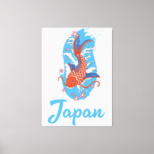 Toile Logo Japon Pêche