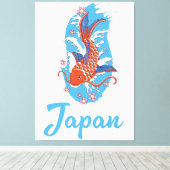 Toile Logo Japon Pêche (Insitu (Plancher de Bois))