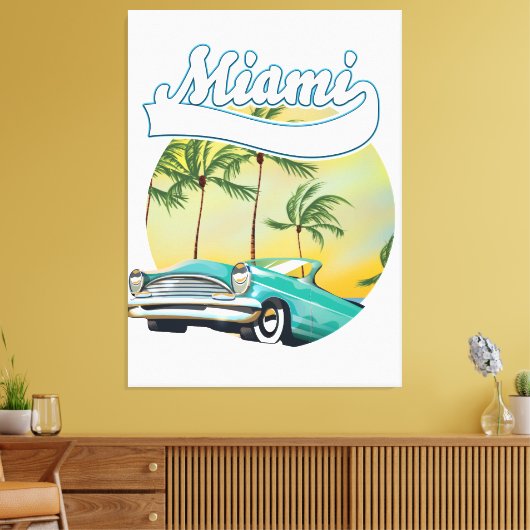 Toile logo Miami Sunset (Insitu(Salon))