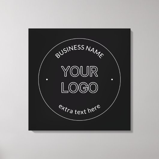 Toile Logo modifiable et remplacement du nom de l'entrep (Recto)