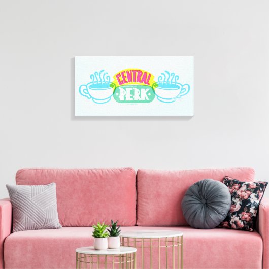 Toile Logo Neon Central Perk (Insitu(Salon))