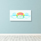 Toile Logo Neon Central Perk (Insitu (Plancher de Bois))