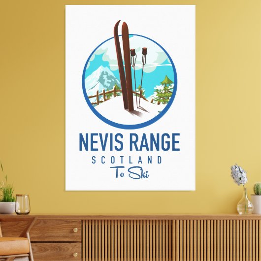 Toile logo Nevis Range scotland Ski (Insitu(Salon))