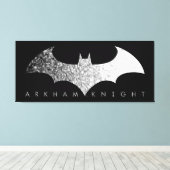Toile Logo Pixel Batman Arkham Knight (Insitu (Plancher de Bois))