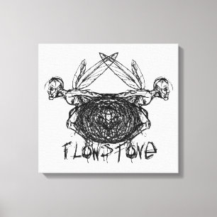 Toile Logo Pixies Graphiques Flowstone