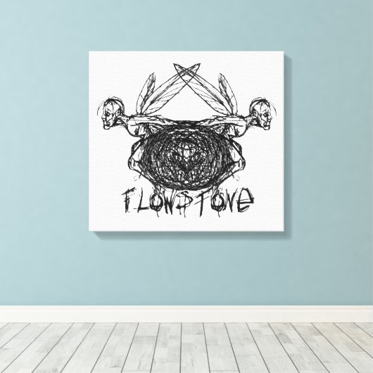 Toile Logo Pixies Graphiques Flowstone (Insitu (Plancher de Bois))