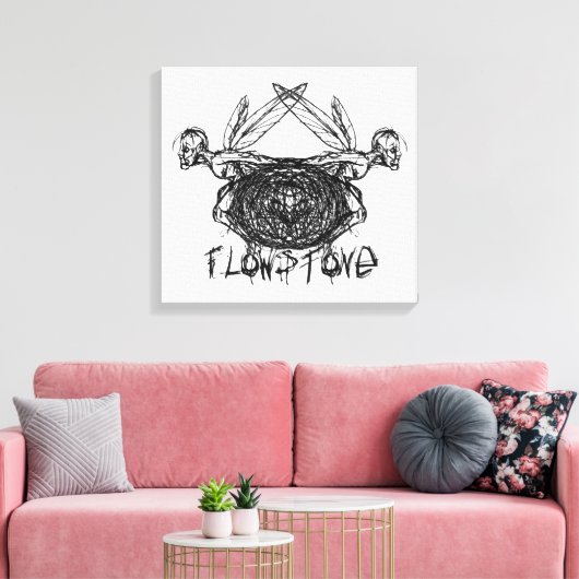 Toile Logo Pixies Graphiques Flowstone (Insitu(Salon))