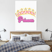 Toile Logo Princess Tiara (Insitu(Chambre))