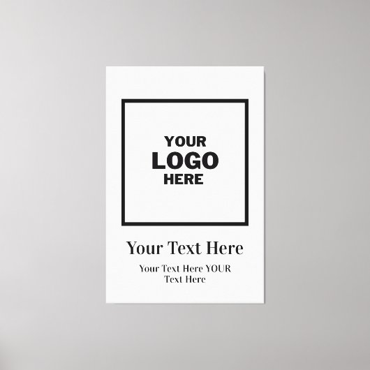 Toile Logo professionnel personnalisé (Recto)