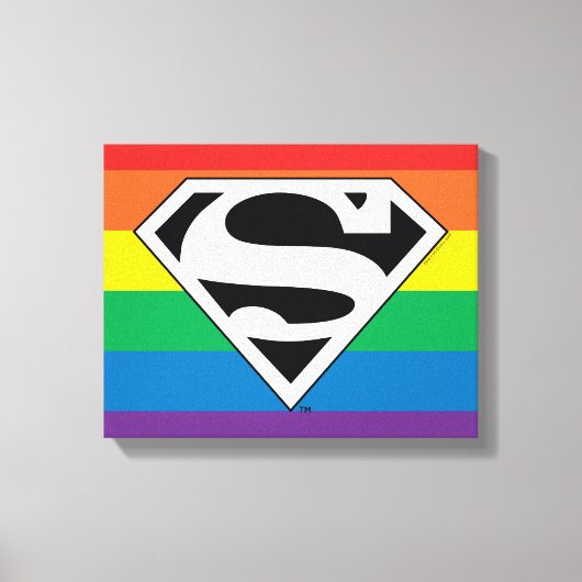 Toile Logo Rainbow Superman (Recto)