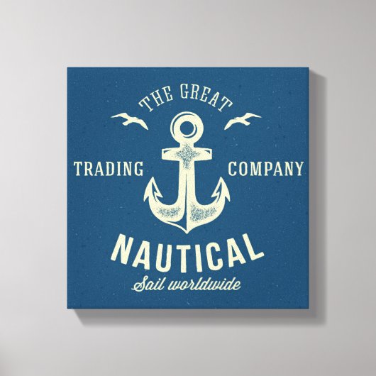 Toile Logo Rétro Nautique (Recto)