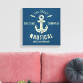 Toile Logo Rétro Nautique (Insitu(Salon))